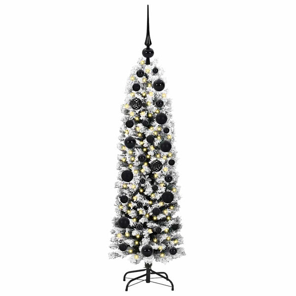 Tekojoulukuusi jalustalla Vihreä 120 cm PVC, teräs ja muovi