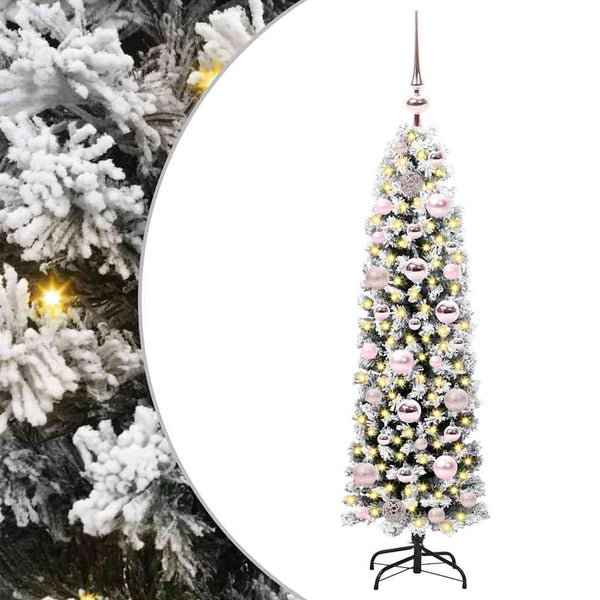 Tekojoulukuusi jalustalla Vihreä 120 cm PVC, teräs ja muovi