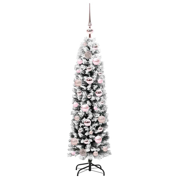 Tekojoulukuusi jalustalla Vihreä 120 cm PVC, teräs ja muovi