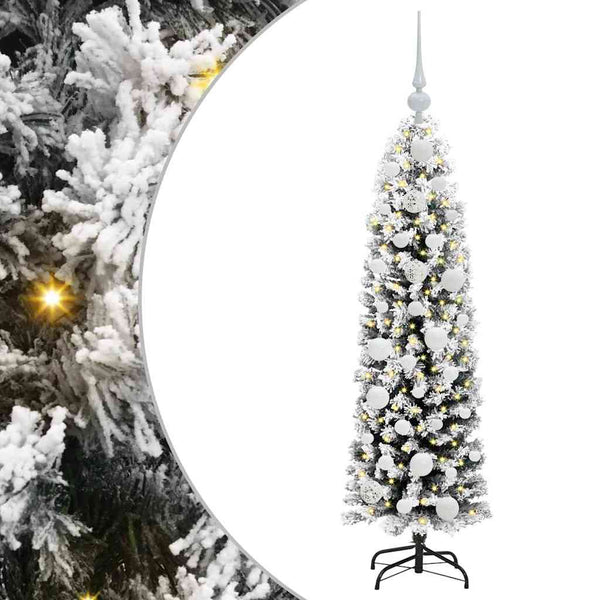 Tekojoulukuusi jalustalla Vihreä 120 cm PVC, teräs ja muovi