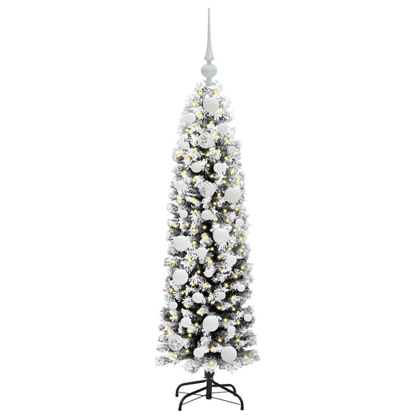 Tekojoulukuusi jalustalla Vihreä 120 cm PVC, teräs ja muovi