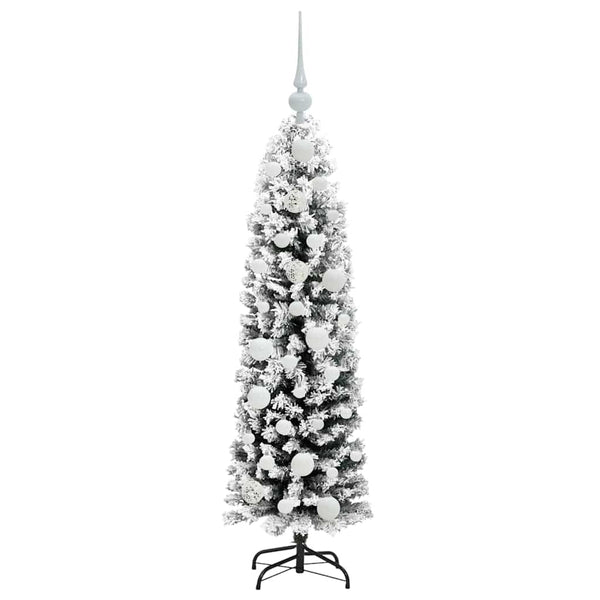 Tekojoulukuusi jalustalla Vihreä 120 cm PVC, teräs ja muovi