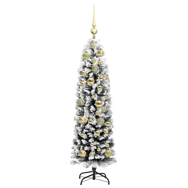 Tekojoulukuusi jalustalla Vihreä 120 cm PVC, teräs ja muovi
