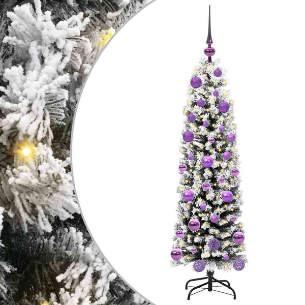 Tekojoulukuusi jalustalla Vihreä 120 cm PVC, teräs ja muovi