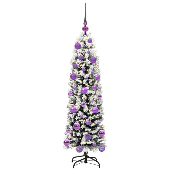 Tekojoulukuusi jalustalla Vihreä 120 cm PVC, teräs ja muovi