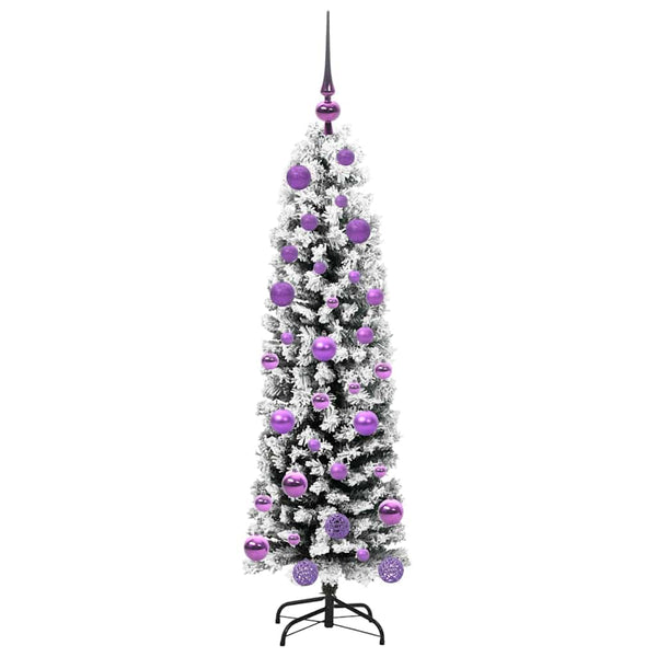 Tekojoulukuusi jalustalla Vihreä 120 cm PVC, teräs ja muovi