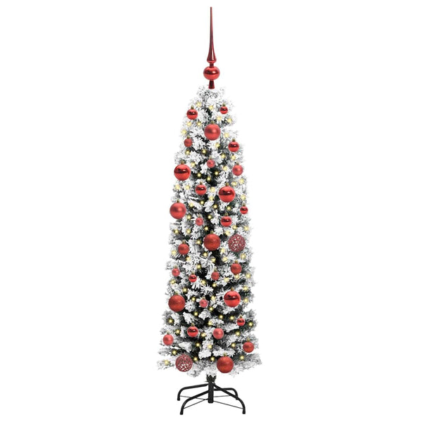 Tekojoulukuusi jalustalla Vihreä 150 cm PVC, teräs ja muovi