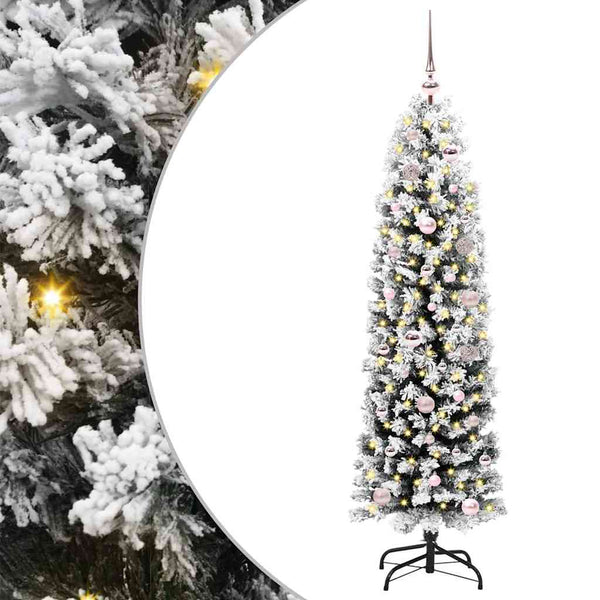 Tekojoulukuusi jalustalla Vihreä 150 cm PVC, teräs ja muovi