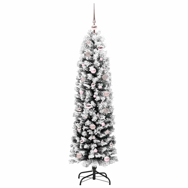 Tekojoulukuusi jalustalla Vihreä 150 cm PVC, teräs ja muovi
