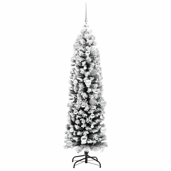 Tekojoulukuusi jalustalla Vihreä 150 cm PVC, teräs ja muovi