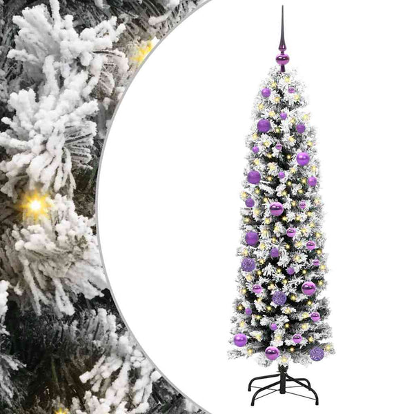 Tekojoulukuusi jalustalla Vihreä 150 cm PVC, teräs ja muovi