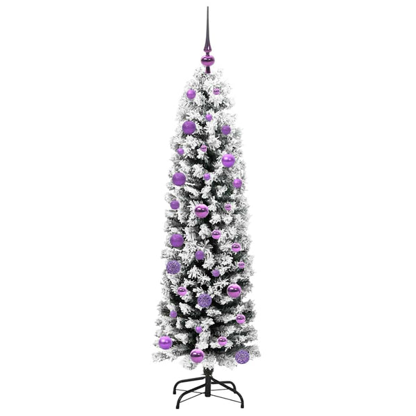 Tekojoulukuusi jalustalla Vihreä 150 cm PVC, teräs ja muovi