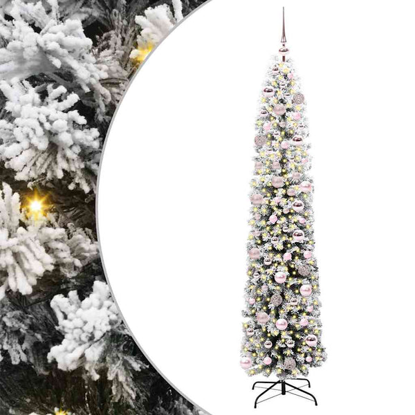 Tekojoulukuusi jalustalla Vihreä 180 cm PVC, teräs ja muovi