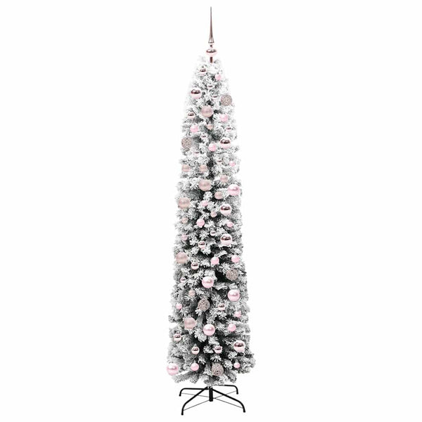 Tekojoulukuusi jalustalla Vihreä 180 cm PVC, teräs ja muovi