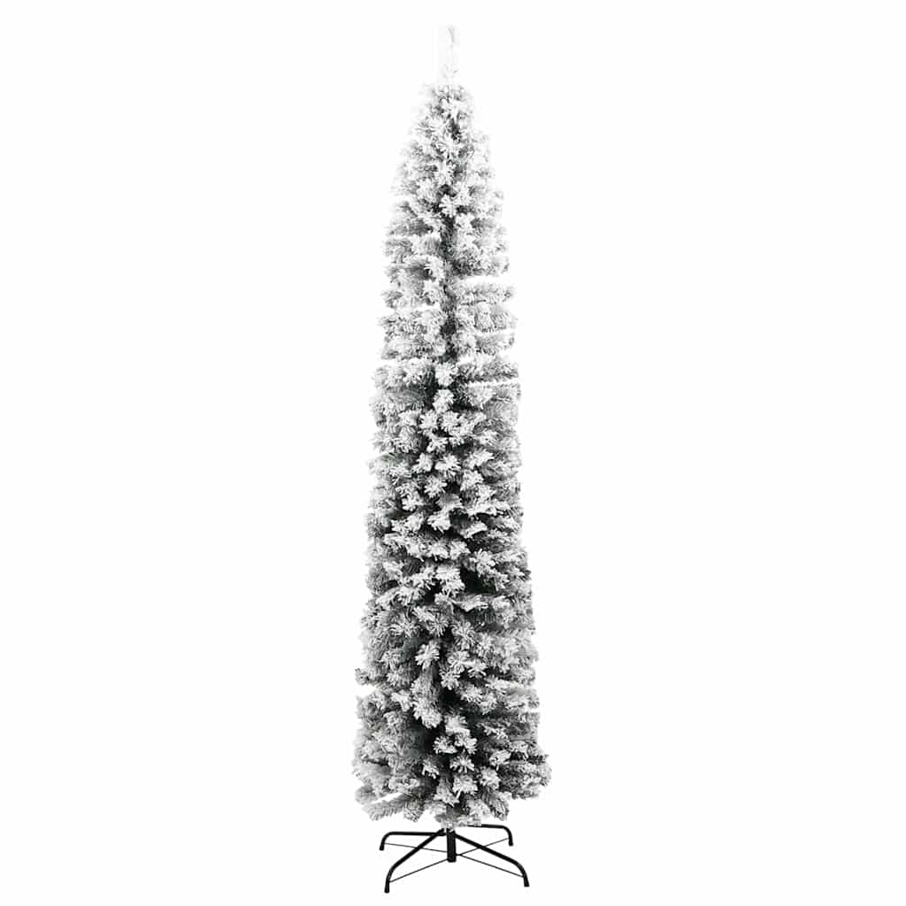 Tekojoulukuusi LED-valoilla Vihreä ja valkoinen 180 cm