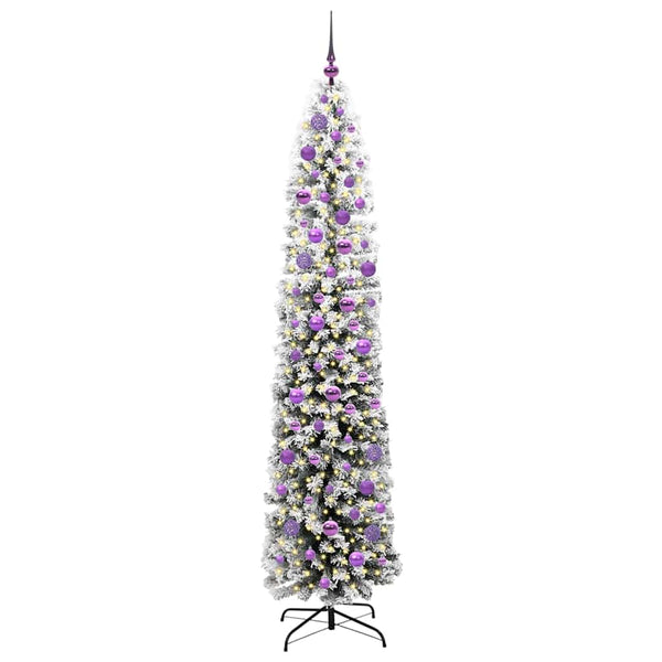 Tekojoulukuusi jalustalla Vihreä 210 cm PVC, teräs ja muovi