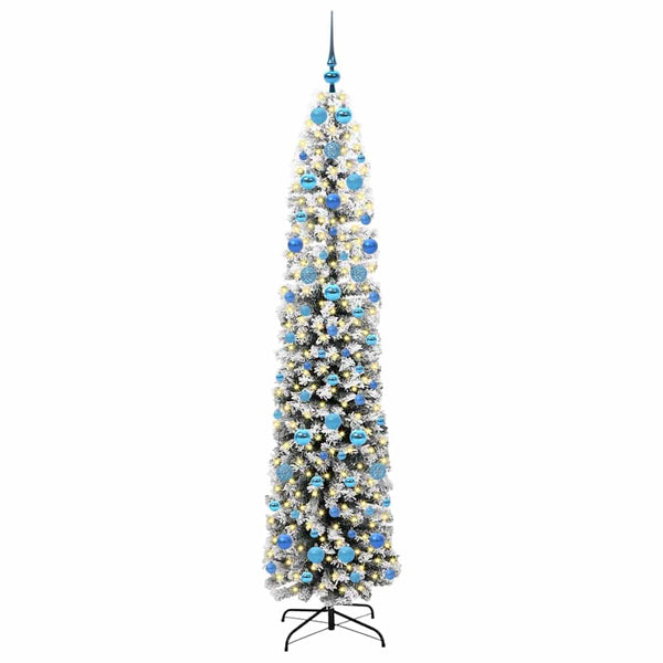 Tekojoulukuusi jalustalla Vihreä 210 cm PVC, teräs ja muovi