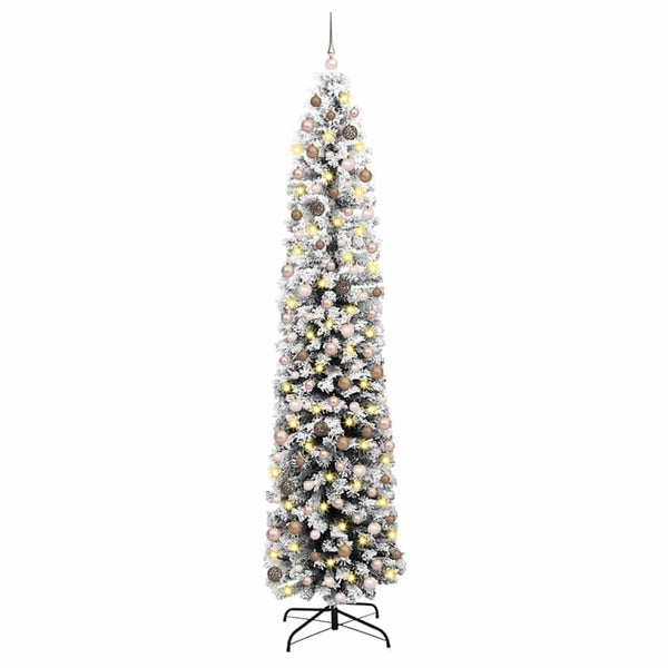 Tekojoulukuusi jalustalla Vihreä 240 cm PVC, teräs ja muovi