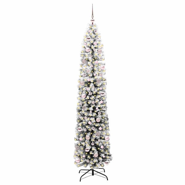 Tekojoulukuusi jalustalla Vihreä 240 cm PVC, teräs ja muovi