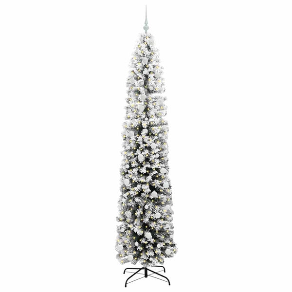 Tekojoulukuusi jalustalla Vihreä 240 cm PVC, teräs ja muovi