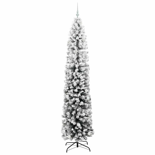 Tekojoulukuusi jalustalla Vihreä 240 cm PVC, teräs ja muovi