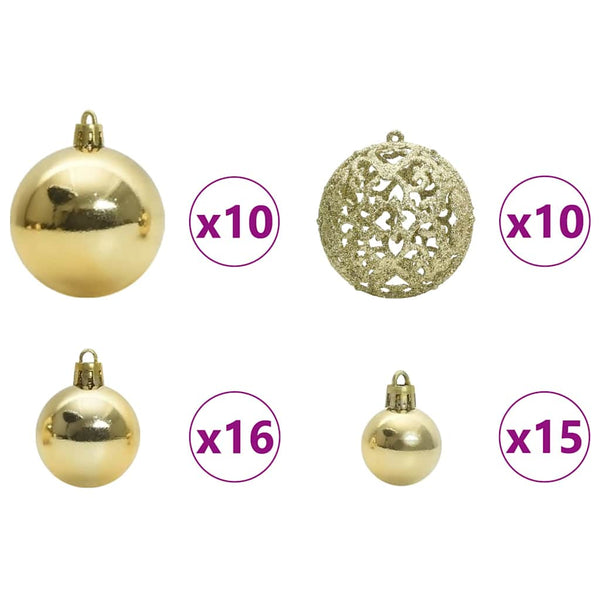 Tekojoulukuusi Vihreä ja valkoinen 240 cm PVC, teräs ja muovi
