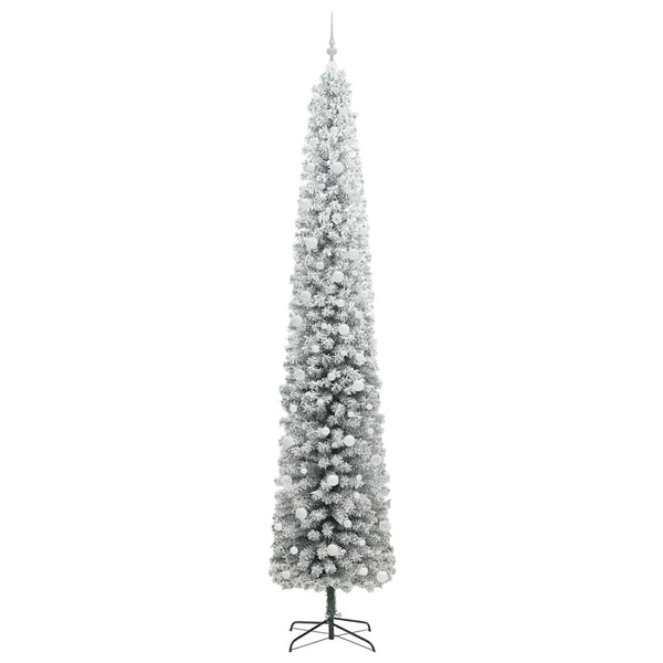 Tekojoulukuusi jalustalla Vihreä 270 cm PVC, teräs ja muovi