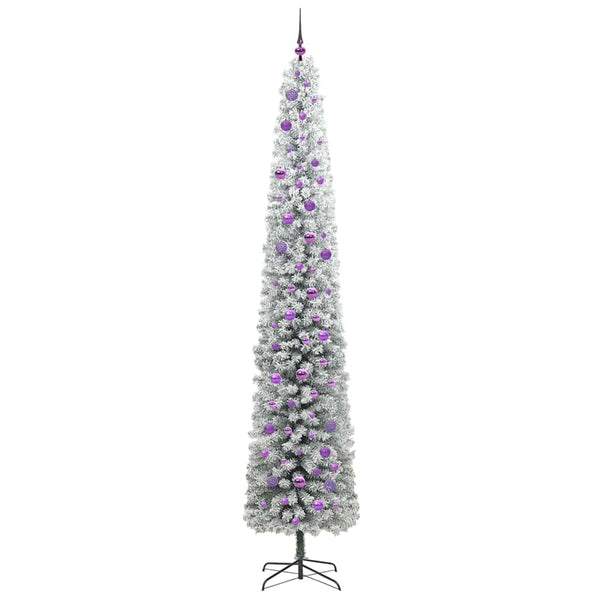 Tekojoulukuusi jalustalla Vihreä 270 cm PVC, teräs ja muovi