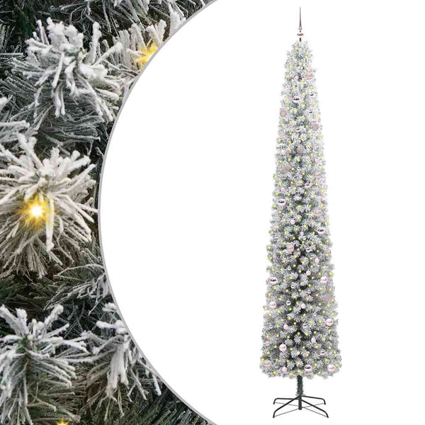 Tekojoulukuusi jalustalla Vihreä 300 cm PVC, teräs ja muovi