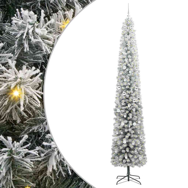Tekojoulukuusi jalustalla Vihreä 300 cm PVC, teräs ja muovi