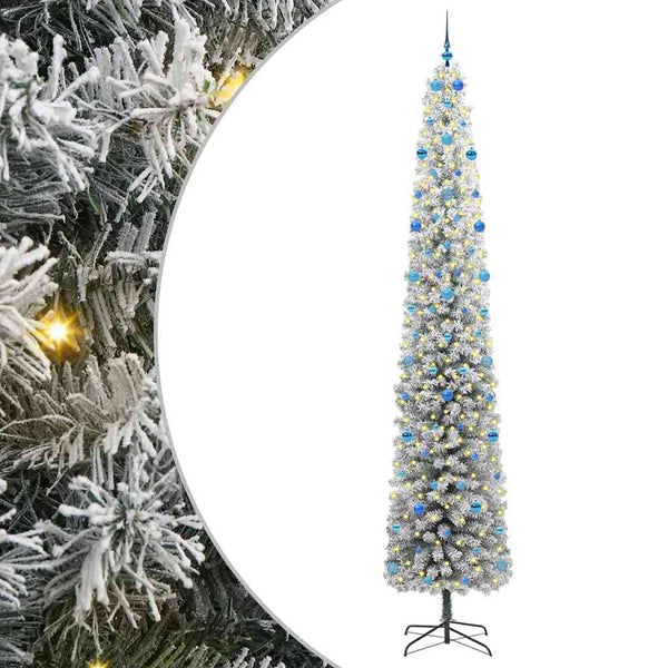 Tekojoulukuusi jalustalla Vihreä 300 cm PVC, teräs ja muovi