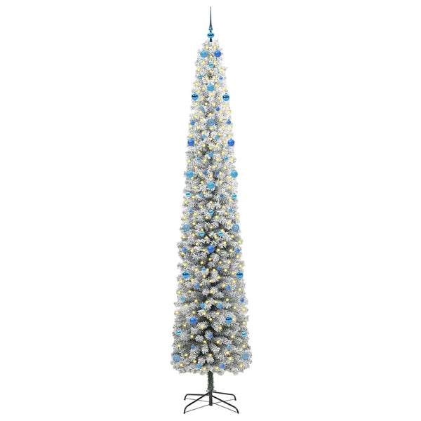 Tekojoulukuusi jalustalla Vihreä 300 cm PVC, teräs ja muovi