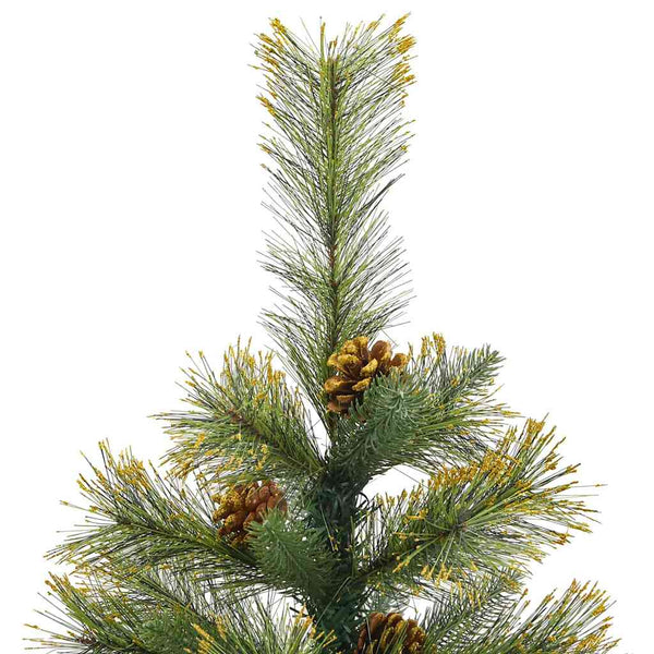 Kunsti Taitettava Joulupuuni, jossa on Käpyjä Vihreä 120 cm
