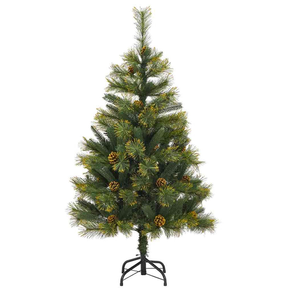 Kunsti Taitettava Joulupuuni, jossa on Käpyjä Vihreä 120 cm