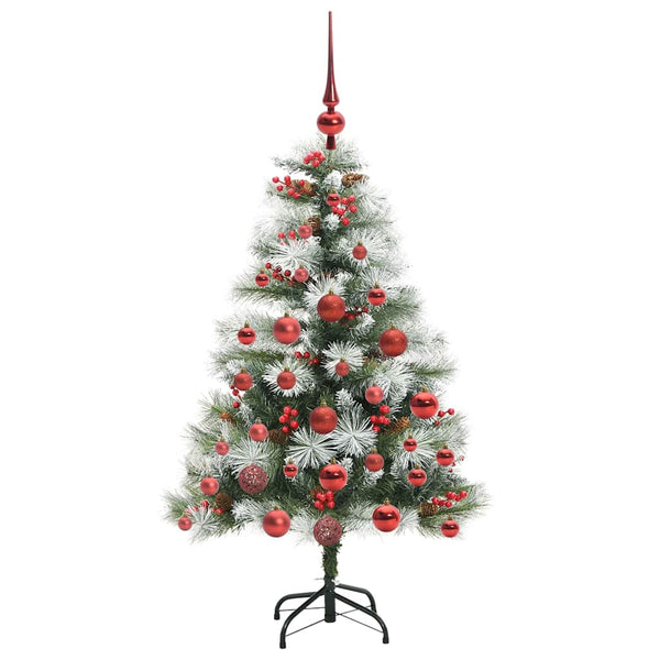 Tekojoulukuusi LED -nauhavalot Vihreä ja valkoinen 120 cm