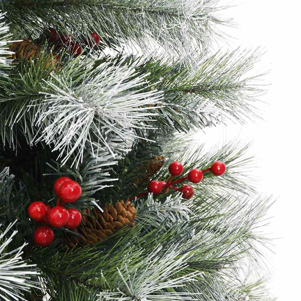 Tekojoulukuusi LED -nauhavalot Vihreä ja valkoinen 120 cm