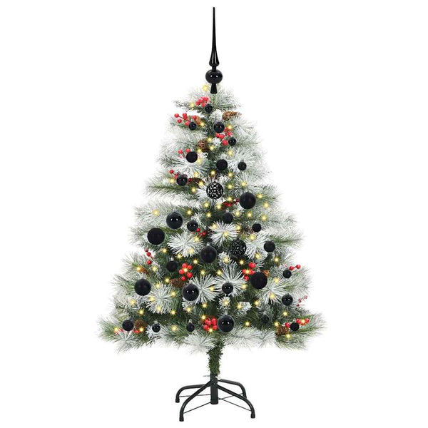 Tekojoulukuusi LED -nauhavalot Vihreä ja valkoinen 120 cm
