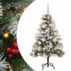 Tekojoulukuusi LED -nauhavalot Vihreä ja valkoinen 120 cm
