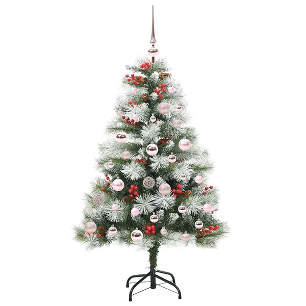 Tekojoulukuusi LED -nauhavalot Vihreä ja valkoinen 120 cm