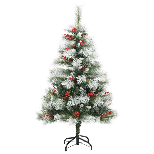 Tekojoulukuusi LED -nauhavalot Vihreä ja valkoinen 120 cm