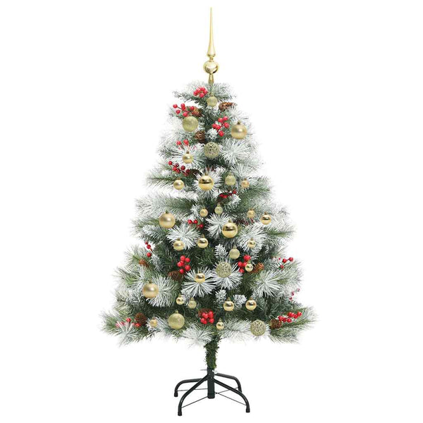 Tekojoulukuusi LED -nauhavalot Vihreä ja valkoinen 120 cm