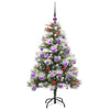 Tekojoulukuusi LED -nauhavalot Vihreä ja valkoinen 120 cm
