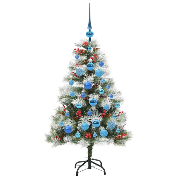 Tekojoulukuusi LED -nauhavalot Vihreä ja valkoinen 120 cm