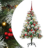 Tekojoulukuusi LED -nauhavalot Vihreä ja valkoinen 120 cm