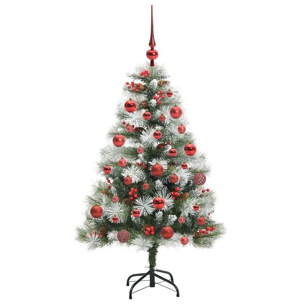 Tekojoulukuusi LED -nauhavalot Vihreä ja valkoinen 150 cm