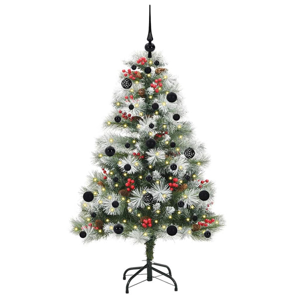Tekojoulukuusi LED -nauhavalot Vihreä ja valkoinen 150 cm