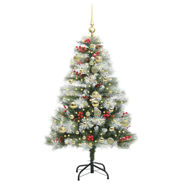Tekojoulukuusi LED -nauhavalot Vihreä ja valkoinen 150 cm