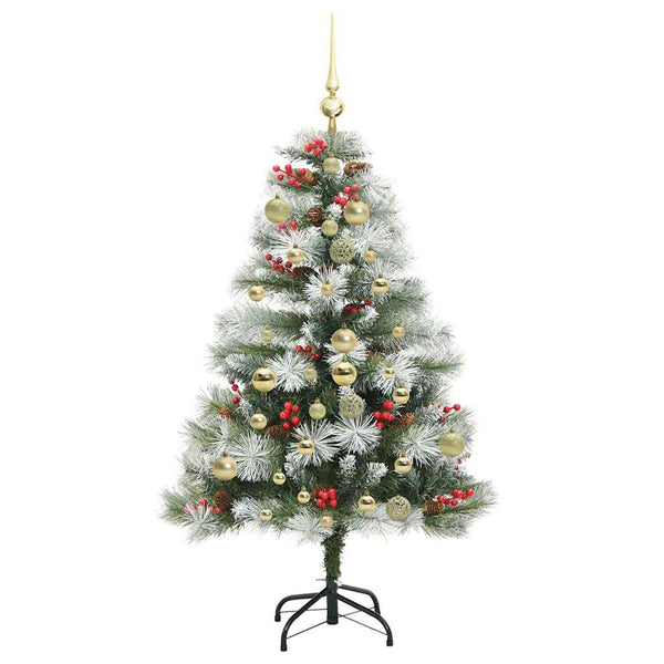 Tekojoulukuusi LED -nauhavalot Vihreä ja valkoinen 150 cm