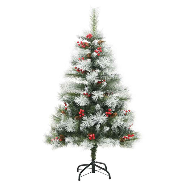 Tekojoulukuusi LED -nauhavalot Vihreä ja valkoinen 150 cm