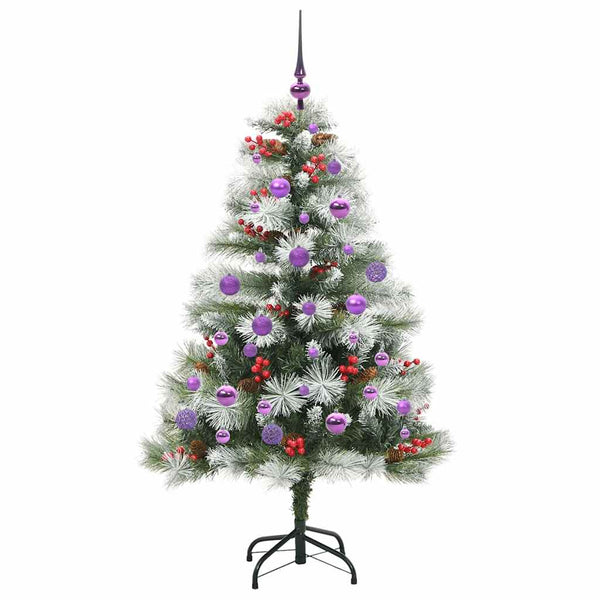Tekojoulukuusi LED -nauhavalot Vihreä ja valkoinen 150 cm